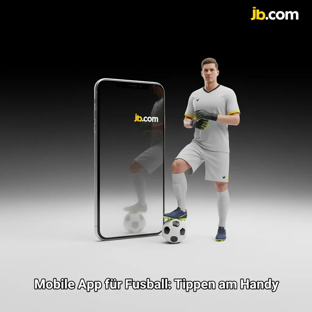 Smartphone mit Fußballwetten-App, Live-Quoten und Push-Hinweisen; Android- und iOS-Symbole sichtbar