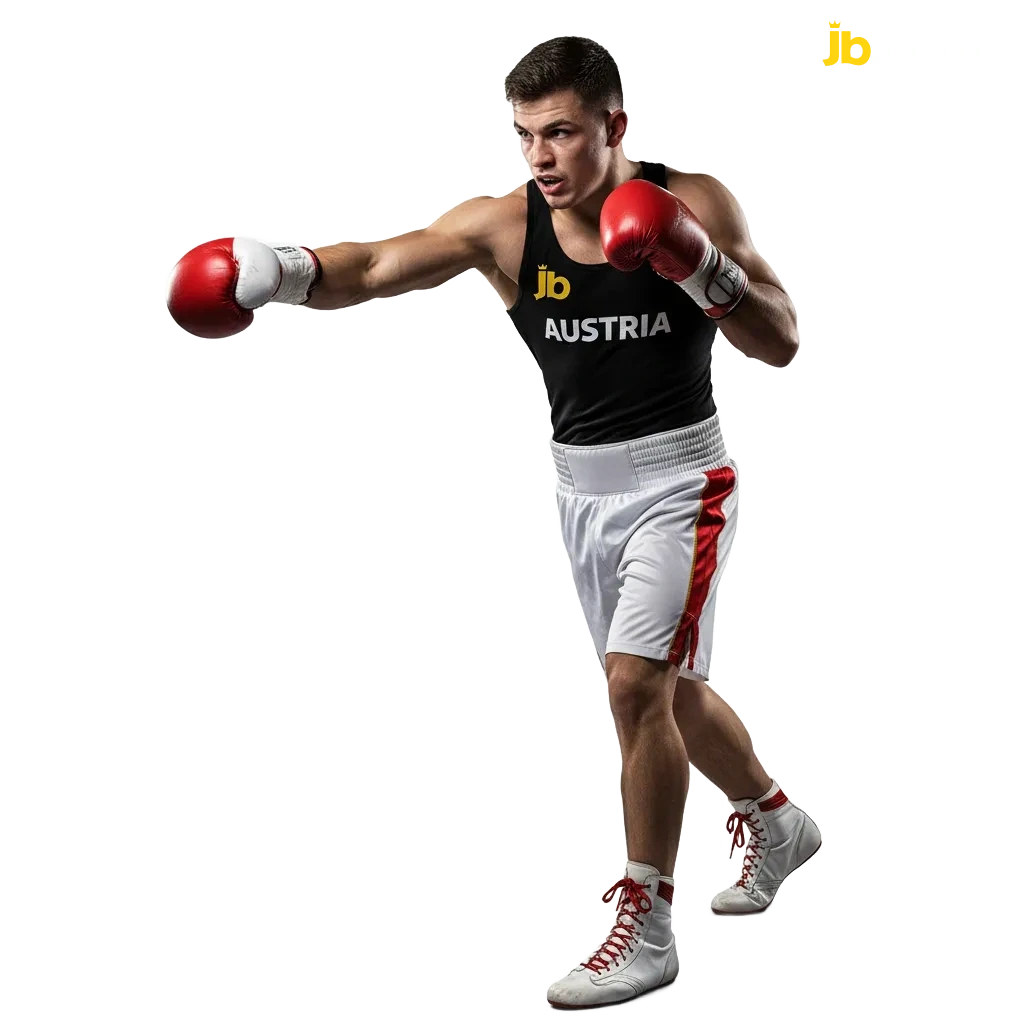 JB Casino banner: Sportwetten & Online‑Casino in Österreich; sicher, schnell, fair; 120% Bonus; Krypto-Zahlungen; Android App