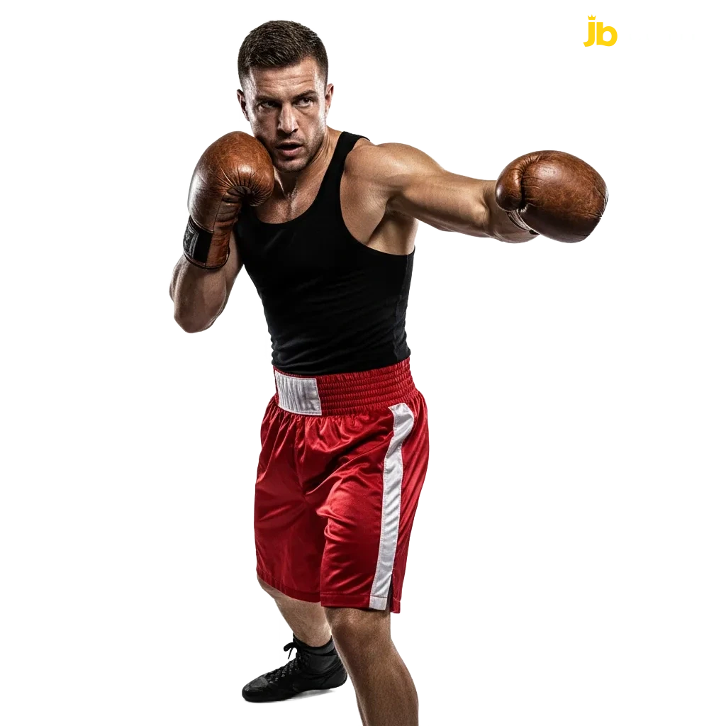 MMA-Kämpfer mit JB Casino Wettoberfläche; legales MMA-Wetten in Österreich mit Dezimalquoten, Live- und Pre-Match-Märkten.