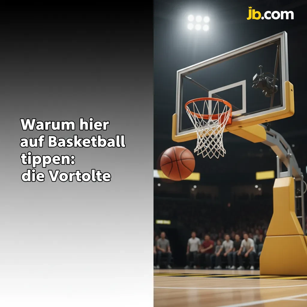 Infografik: Vorteile von Basketballwetten bei JB Casino – Livewetten, Cashout, Dezimalquoten, Bet Builder, Statistik-Tools