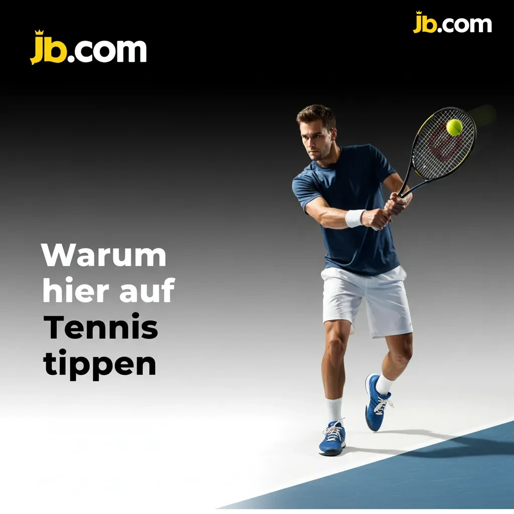Grafik: Warum hier auf Tennis tippen – breite Märkte, Live-Center mit Cashout, Quoten, Limits, Auszahlungen, DE-Support