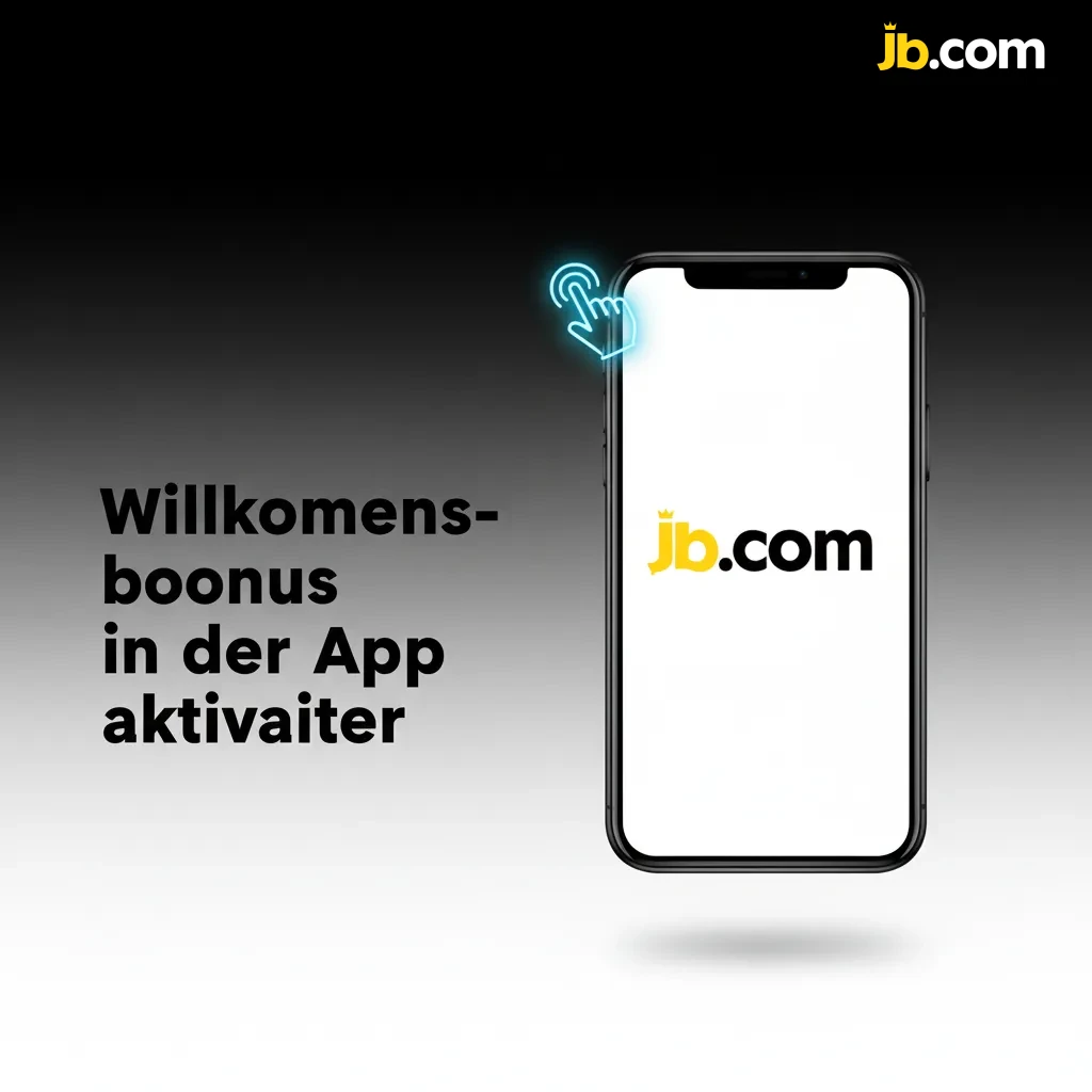 Smartphone mit App: Willkommensbonus aktivieren – App laden, anmelden, Bonus wählen, einzahlen, Slots spielen/wetten.