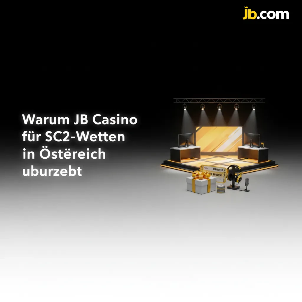 JB Casino für SC2-Wetten in Österreich: starke Quoten, App/Desktop, lokale Zahlungen, Bonusangebote, 24/7 Support.